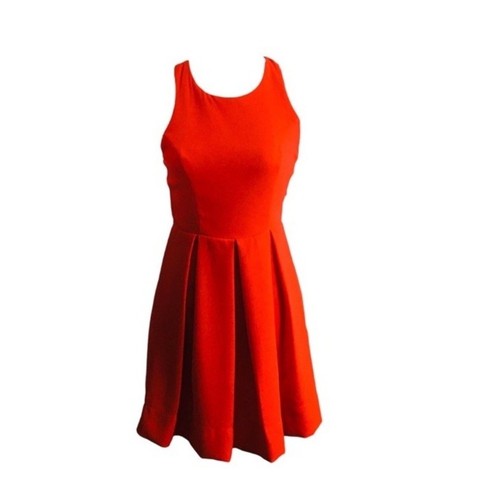 Lulu's Orange Zip Back Keyhole‎ Mini Dress, Great Condition, Size M